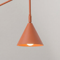 Sollux Lighting Nox Steel Red Ochre 1 Lights Modern Wall Lamps - thumbnail 4
