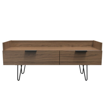 Fuji 2 Drawer Tv Unit In Carini Walnut (Ready Assembled) - image 1