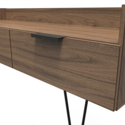 Fuji 2 Drawer Tv Unit In Carini Walnut (Ready Assembled) - thumbnail 4