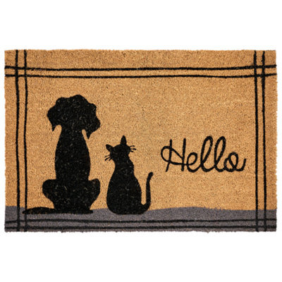 Beliani Doormat Maragang Natural 60 X 90 Cm Cat Dog Coir - image 1