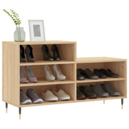 Berkfield Shoe Cabinet Sonoma Oak 102X36X60 Cm Engineered Wood - thumbnail 3