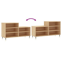 Berkfield Shoe Cabinet Sonoma Oak 102X36X60 Cm Engineered Wood - thumbnail 7