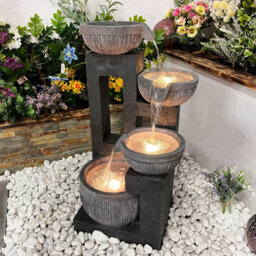 Outdoor Living UK Mirage Cascade Contemporary Water Feature With Solar Kit - thumbnail 4