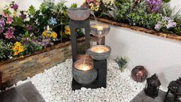 Outdoor Living UK Mirage Cascade Contemporary Water Feature With Solar Kit - thumbnail 5