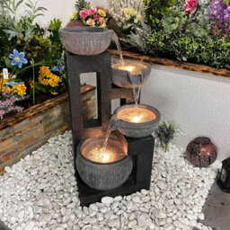 Outdoor Living UK Mirage Cascade Contemporary Water Feature With Solar Kit - thumbnail 2