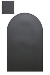 Mirroroutlet The Arcus Black Framed Arched Window Leaner/wall Mirror 190 X 120Cm - thumbnail 4