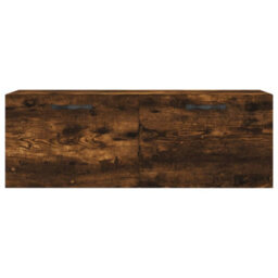 Berkfield Wall Cabinet Smoked Oak 100X36.5X35 Cm Engineered Wood - thumbnail 5