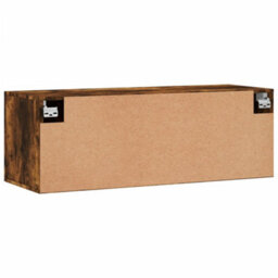 Berkfield Wall Cabinet Smoked Oak 100X36.5X35 Cm Engineered Wood - thumbnail 8