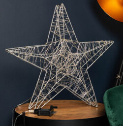 Samuel Alexander 55Cm Light Up Double Star Silhouette Christmas Decoration With 240 Cool & Warm White Leds - thumbnail 7