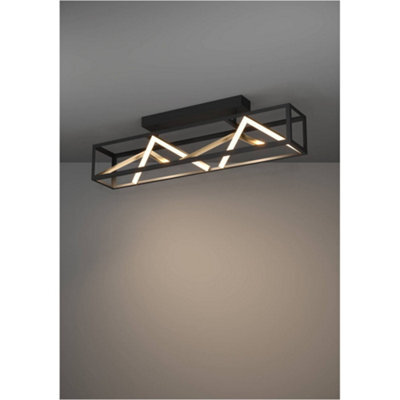 Loops Stylish Modern Black And Gold Ceiling Light For Indoor Spaces - image 1