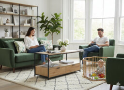 Celino Coffee Table With Storage 2 Drawer Oak Effect Living Room Furniture Home Decor - thumbnail 5