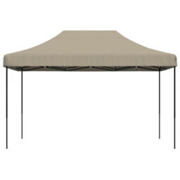 Walplus Foldable Party Tent Garden Gazebo Canopy Pop-Up Taupe 440X292X315 Cm - thumbnail 3