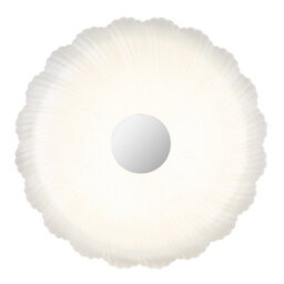 Luminosa Lighting Luminosa Cavendish Patterned Glass Flush Ceiling Light White Led 2700-6000K - thumbnail 3