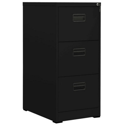 Berkfield Filing Cabinet Black 46X62X102.5 Cm Steel - image 1