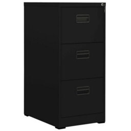 Berkfield Filing Cabinet Black 46X62X102.5 Cm Steel - thumbnail 1