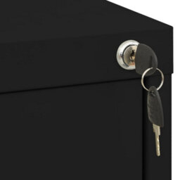 Berkfield Filing Cabinet Black 46X62X102.5 Cm Steel - thumbnail 6