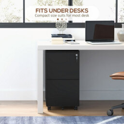 Vinsetto Steel File Cabinet With Hanging Bar For Letter A4 Legal Size Black - thumbnail 8