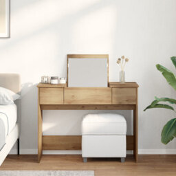 Walplus Dressing Table With Mirror Artisan Oak 100X45X76 Cm - thumbnail 4