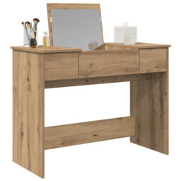 Walplus Dressing Table With Mirror Artisan Oak 100X45X76 Cm - thumbnail 3