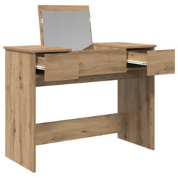 Walplus Dressing Table With Mirror Artisan Oak 100X45X76 Cm - thumbnail 6