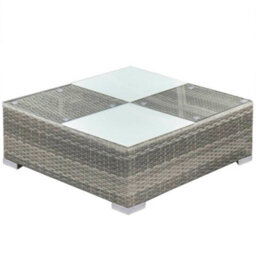 Walplus 6 Piece Garden Lounge Set With Cushions Poly Rattan Grey - thumbnail 4