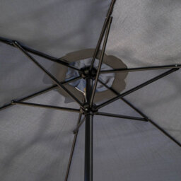 Samuel Alexander 2.7M Grey Havana Garden Patio Parasol With Crank Handle - thumbnail 4
