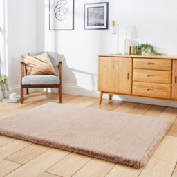 Mink Modern Plain Shaggy Easy To Clean Rug For Living Room And Bedroom-60Cm X 120Cm - thumbnail 2