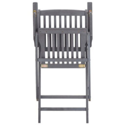 Berkfield Folding Outdoor Chairs 2 Pcs Solid Acacia Wood - thumbnail 6