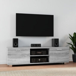 Berkfield Tv Cabinet Grey Sonoma 140X40.5X35 Cm Engineered Wood - thumbnail 1
