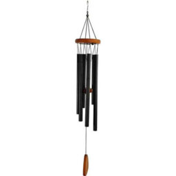 Black 6 Tube Aluminium Wind Chimes Retro Style 71 Cm - thumbnail 2