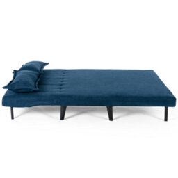 More4Homes Harper 2 Seater Folding Clic Clac Fabric Sofa Bed In Blue - thumbnail 5