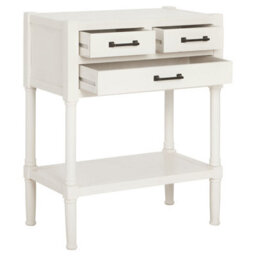 Orsina Pearl White Console Table For Hallway, Pine Wood  Wood Table For Home Décor With 3 Drawers - thumbnail 5