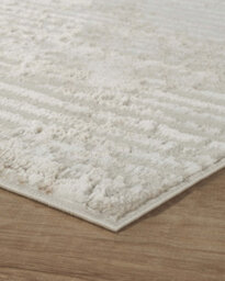 Perla Modern Abstract Linear Living Room Area Rug Metallic Sheen Contemporary Hallway Runner Molten-Beige 120X170 Cm - thumbnail 4