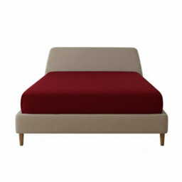 Flannelette Fitted Sheet Extra Deep 40Cm Skirt Soft Brushed Cotton Red - thumbnail 2