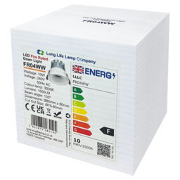 Long Life Lamps Company 10W Recessed Ceiling Led Downlight Round Anti Glare Fire Rated Warm White Fr04Ww - thumbnail 9