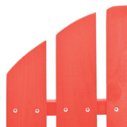 Berkfield Garden Rocking Adirondack Chair Solid Fir Wood Red - thumbnail 5