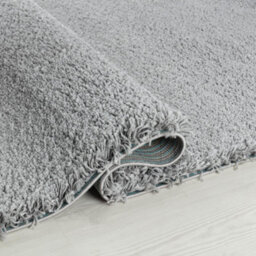 Wadan 60X110Cm Silver Shaggy Rug - Rectangular Soft Touch Thick Pile Modern Area Rug - Rugs For Living & Bedroom Non Shedding - thumbnail 2