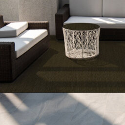 Floordirekt Balcony Garden Runner Rug Vinyl Outdoor Carpet Runner Waterproof Uv Resistant Weatherproof Anthracite Black 60 X 200 Cm - thumbnail 2