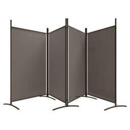 Vidaxl 4-Panel Room Divider Anthracite 346X180 Cm Fabric Room Dividers - thumbnail 5