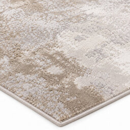 Underfoot Abstract Rug Beige Modern High Low Pile Living Room Bedroom Indoor - thumbnail 2