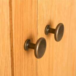 Lanner Oak Large Triple Wardrobe With 2 Drawers - By Roseland Furniture - thumbnail 9