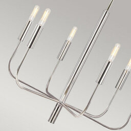 Luminosa Lighting Luminosa Brianna 6 Light Multi Arm Pendant Ceiling Light, Polished Nickel - thumbnail 4