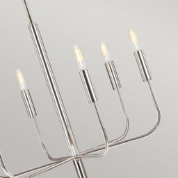 Luminosa Lighting Luminosa Brianna 6 Light Multi Arm Pendant Ceiling Light, Polished Nickel - thumbnail 5