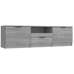 Berkfield Modern Tv Cabinet Grey Sonoma 140X35X40 Cm Engineered Wood