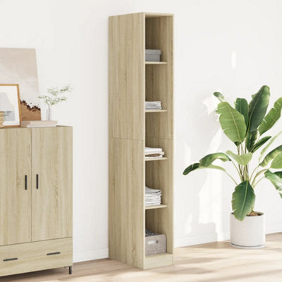 Berkfield Wardrobe Sonoma Oak 30X50X200 Cm Engineered Wood - image 1