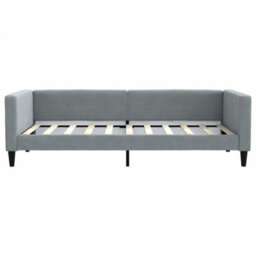 Berkfield Daybed With Trundle And Drawers Light Grey 90X190 Cm Fabric - thumbnail 7