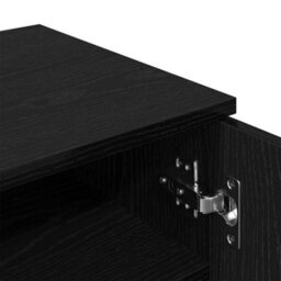 Walplus Shoe Cabinet Black Oak 59 X 35 X 100 Cm Engineered Wood - thumbnail 9
