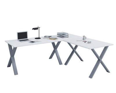 Vcm Desk Lona Silver / White H. 76 X W. 160 X D. 130 Cm - image 1