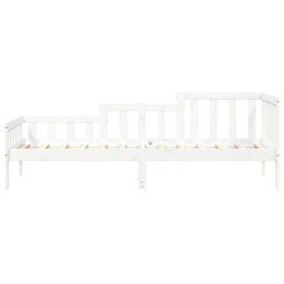Berkfield Day Bed White 80X200 Cm Solid Wood Pine - thumbnail 4