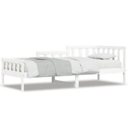 Berkfield Day Bed White 80X200 Cm Solid Wood Pine - thumbnail 2